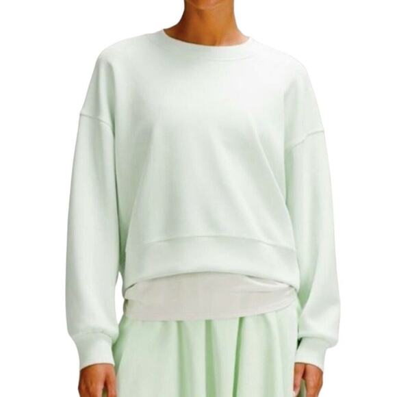 Lululemon Perfectly Oversized Crop Crew Sweatshirt Womens Size 14 NWT $118